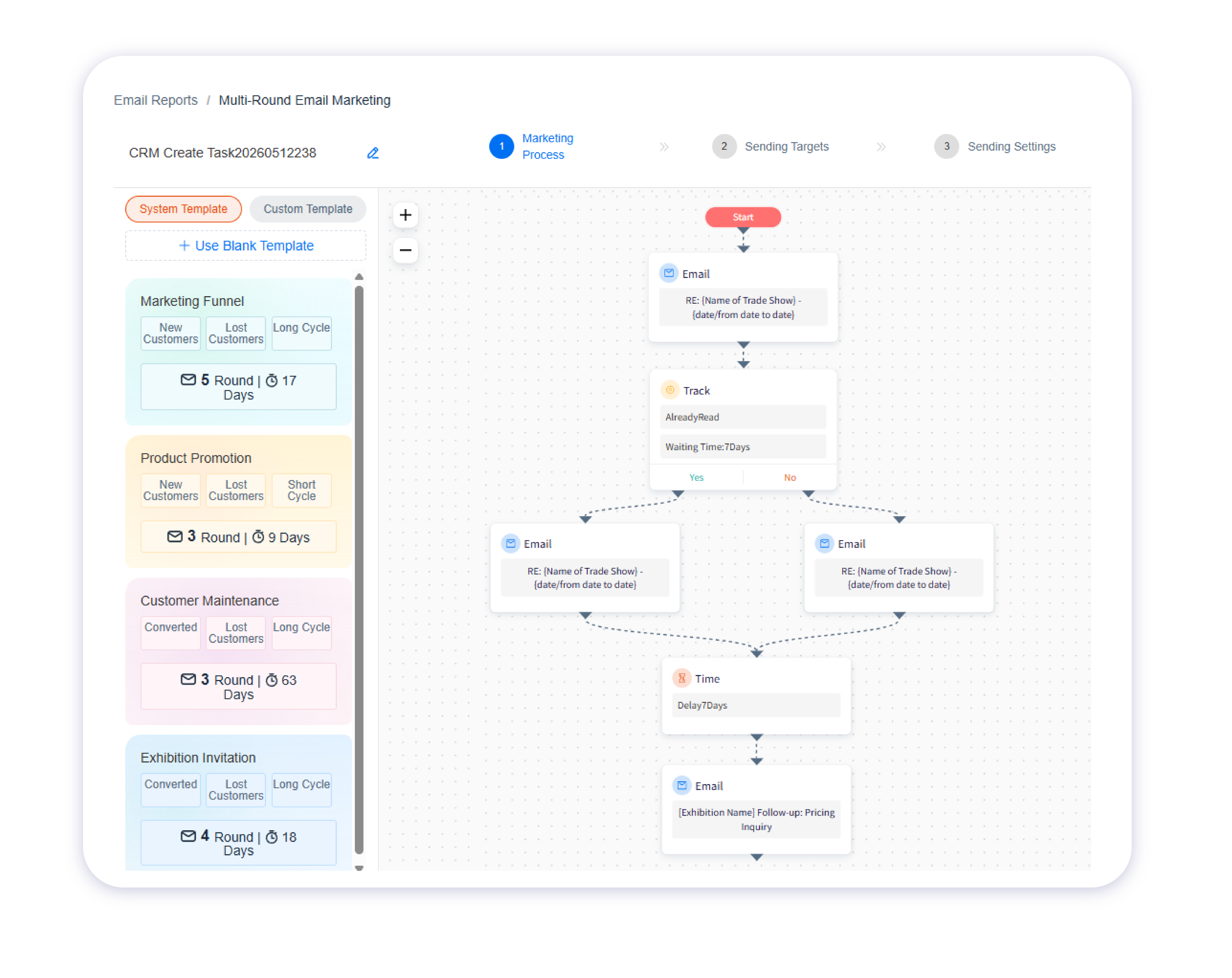 Automated email follow-up workflow